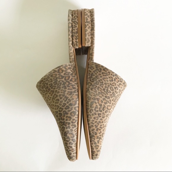 NEW Able Local + Global Marlene Leopard Suede Mules Slides Shoes Autumn - Picture 9 of 10